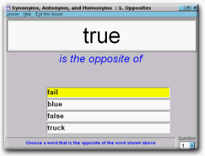 Speech & language therapy software for aphasia and dysphasia - screen shot.