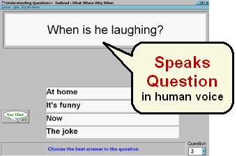 Speech therapy software for reading and Auditory Comprehension 