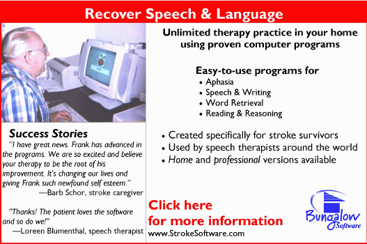 Aphasia therapy for speech & language